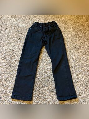 Steve’s Jeans size 6 Kids' Black Straight-Leg Jeans adjustable waist
